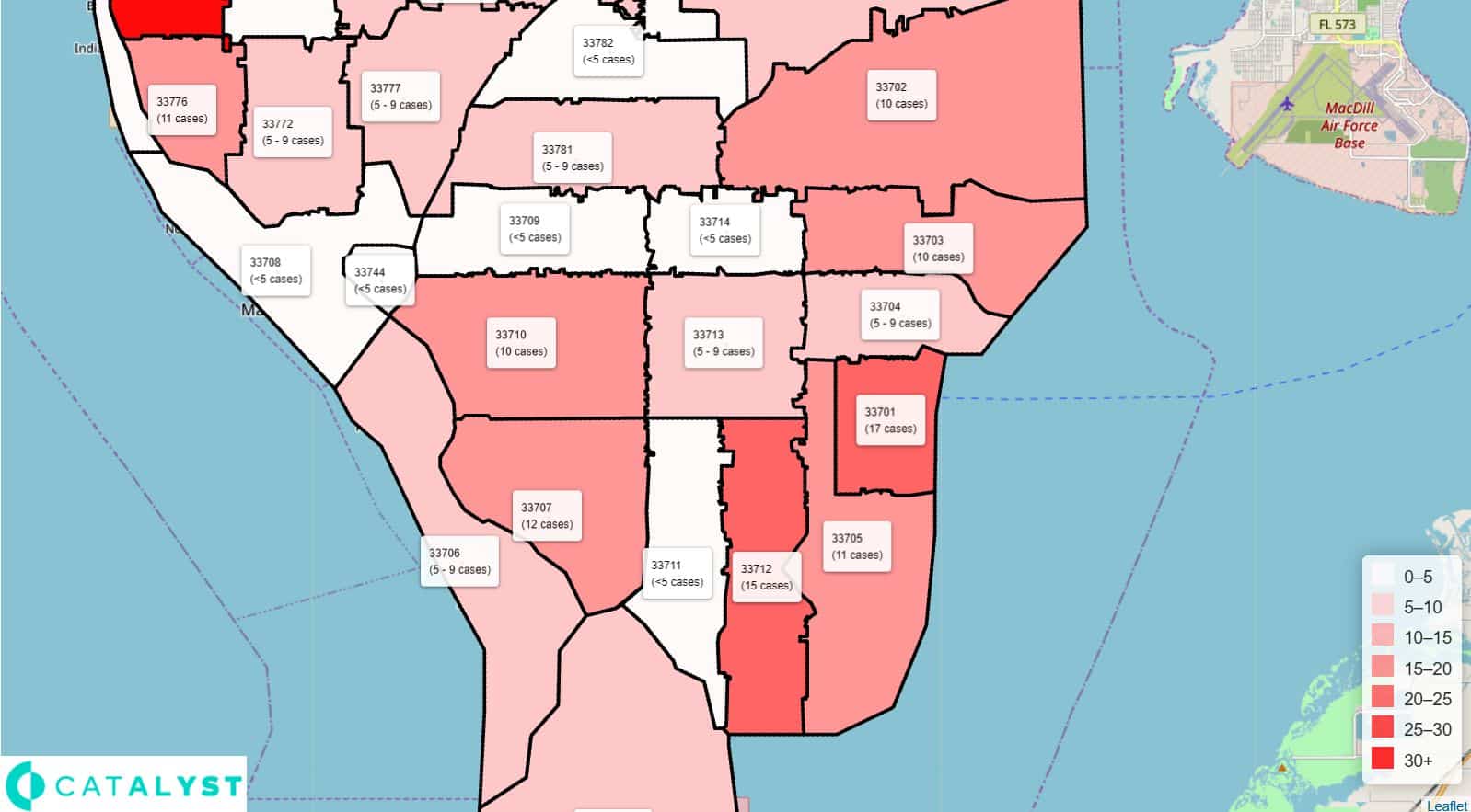 Clearwater Zip Code Map Map VectorCampus Map