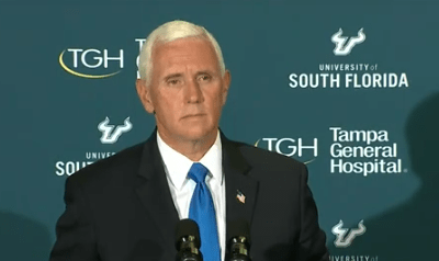 Pence, DeSantis meet in Tampa on day with record-breaking COVID-19 numbers