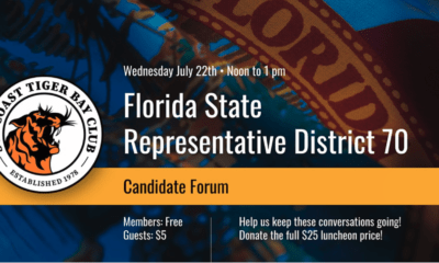 Suncoast Tiger Bay Club to host forum for District 70 seat