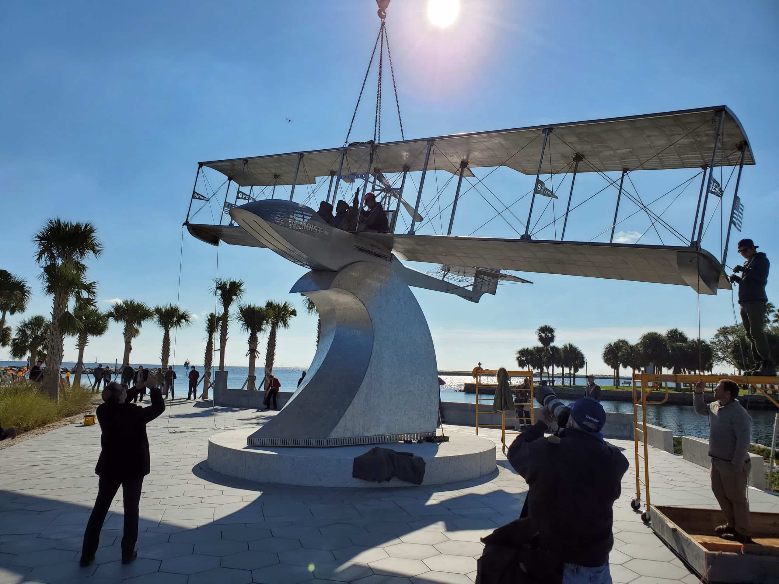 First Flight' monument installed at the St. Pete Pier • St Pete Catalyst