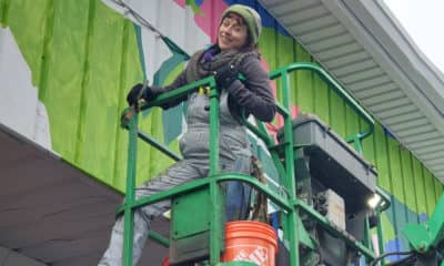 Artist Laura Spencer adding a fresh touch of color to Lealman