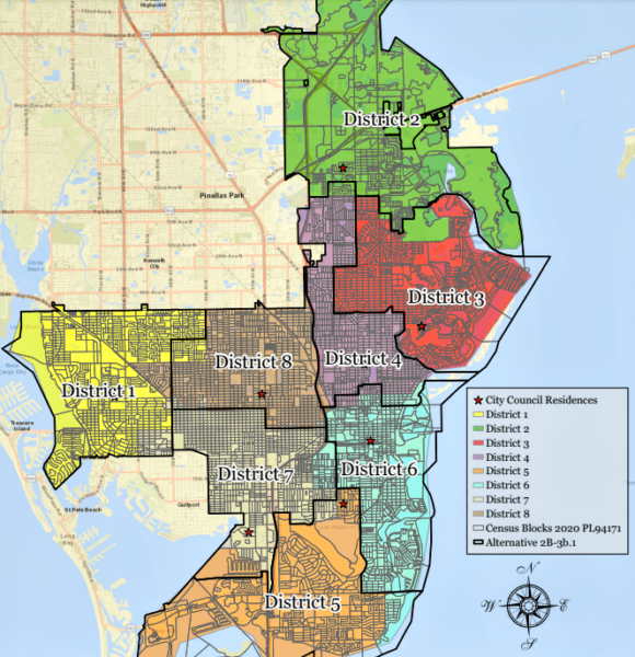 St. Pete redistricting map moves forward despite resignation - St Pete ...