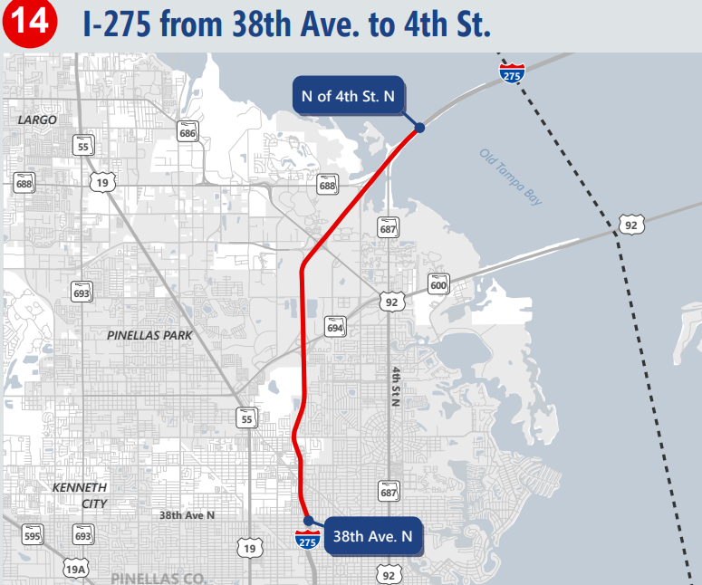 Proposed Plan Adds Express Toll Lanes To I-275 • St Pete Catalyst