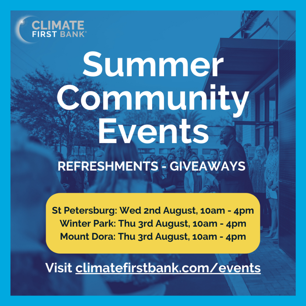 Climate First Bank Summer Community Event - St Pete Catalyst