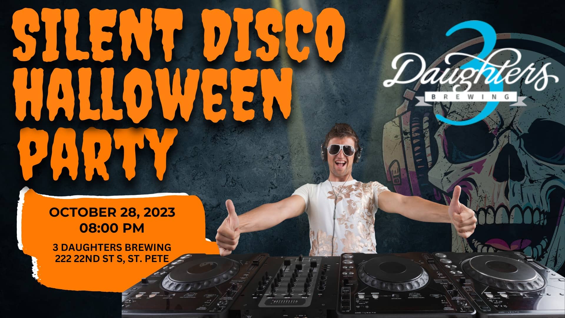 Silent Disco Halloween Party St Pete Catalyst