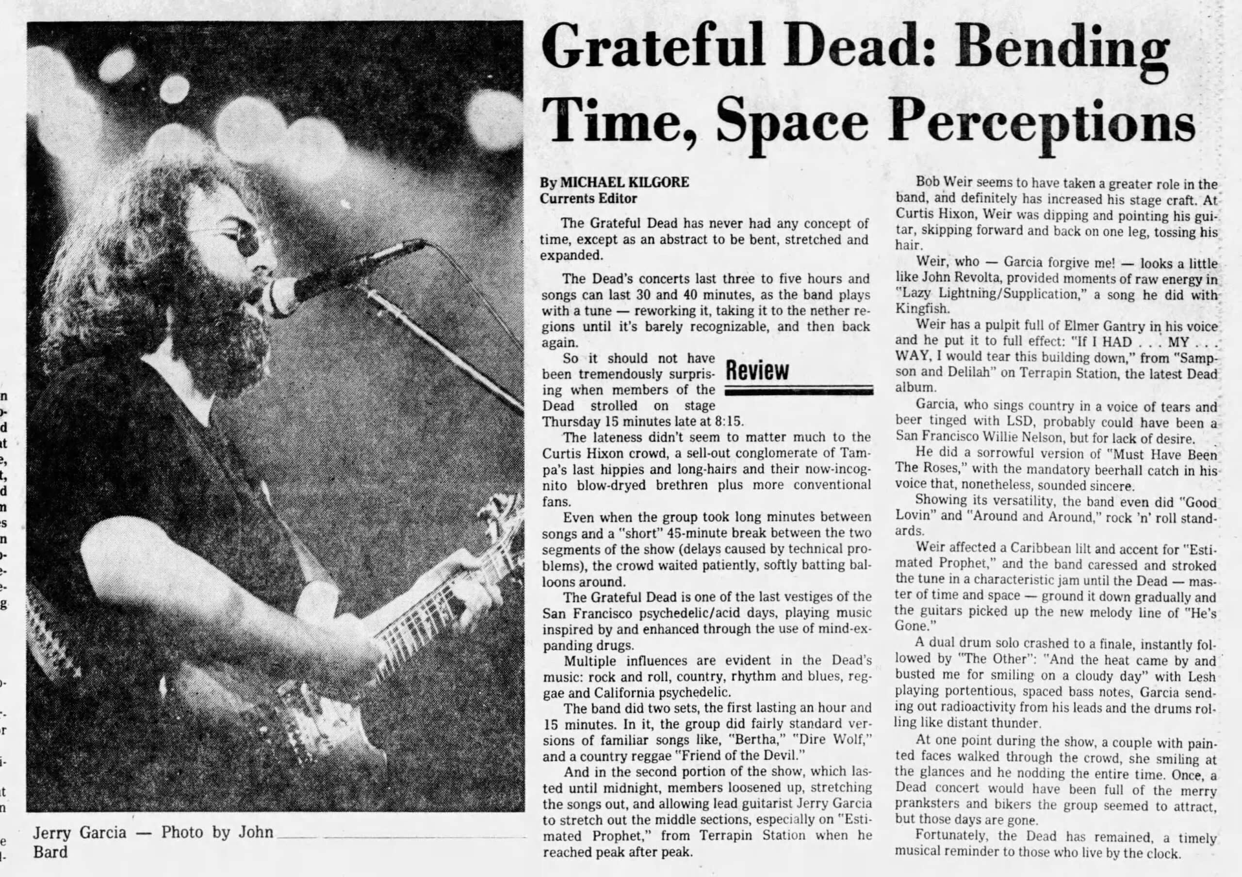 New Grateful Dead CD collection includes a 1978 Tampa show